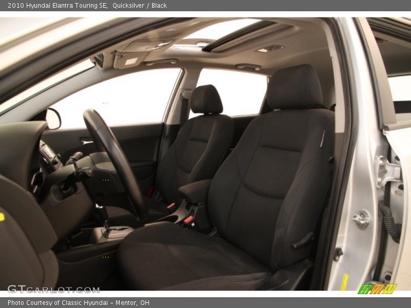 Quicksilver / Black 2010 Hyundai Elantra Touring SE