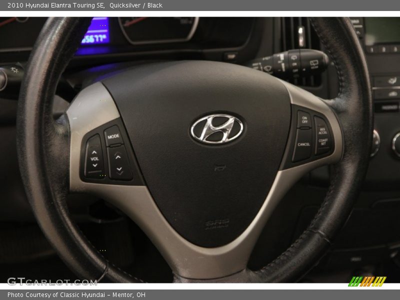 Quicksilver / Black 2010 Hyundai Elantra Touring SE