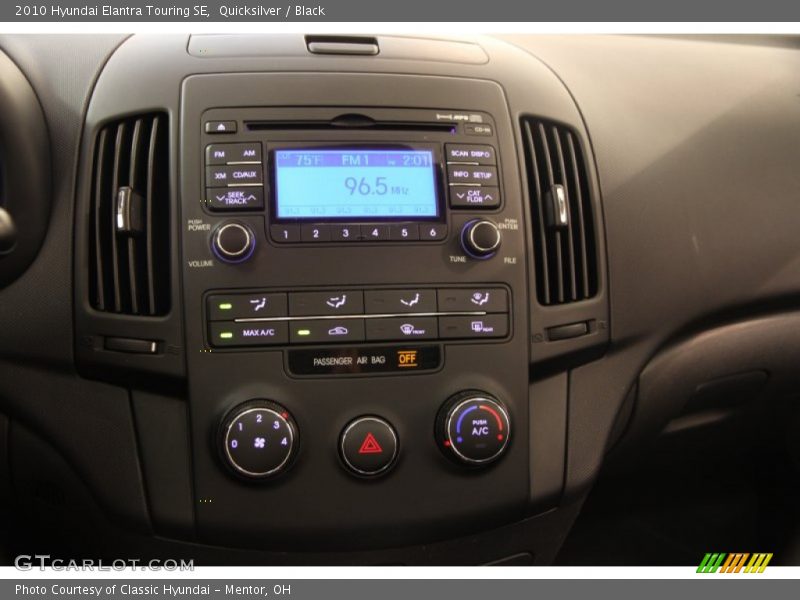 Quicksilver / Black 2010 Hyundai Elantra Touring SE