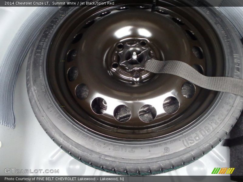 Summit White / Jet Black/Sport Red 2014 Chevrolet Cruze LT