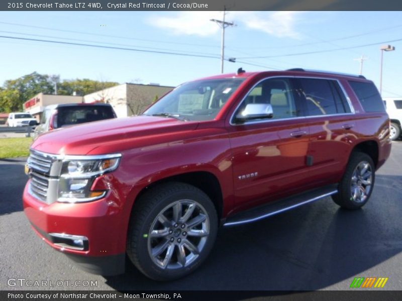 Crystal Red Tintcoat / Cocoa/Dune 2015 Chevrolet Tahoe LTZ 4WD