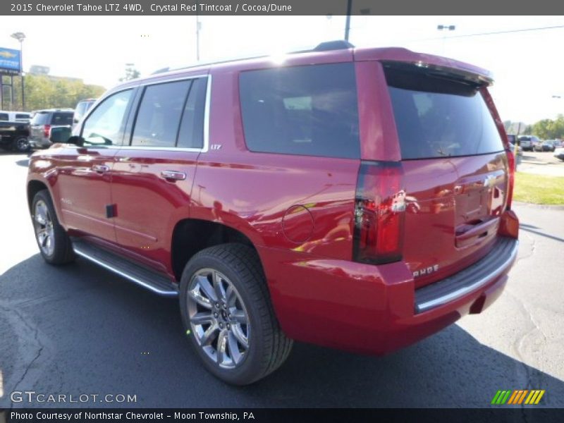 Crystal Red Tintcoat / Cocoa/Dune 2015 Chevrolet Tahoe LTZ 4WD