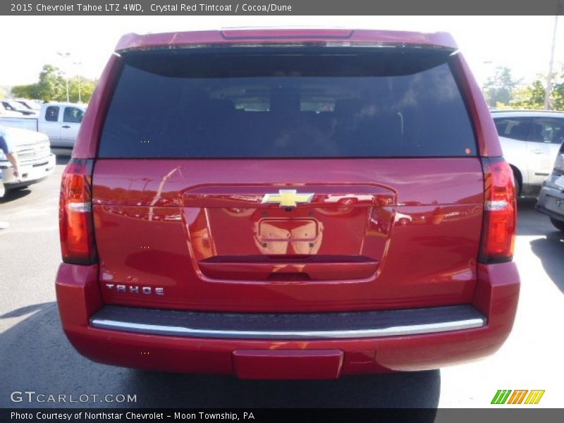 Crystal Red Tintcoat / Cocoa/Dune 2015 Chevrolet Tahoe LTZ 4WD