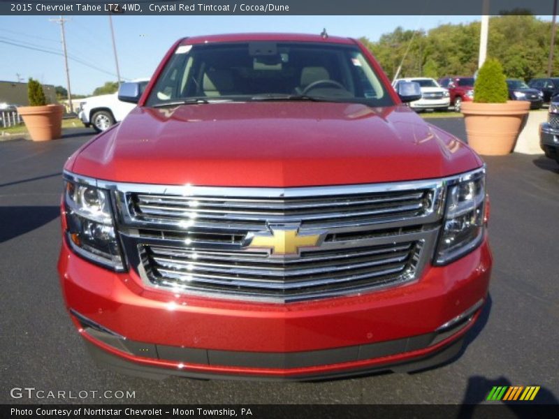 Crystal Red Tintcoat / Cocoa/Dune 2015 Chevrolet Tahoe LTZ 4WD