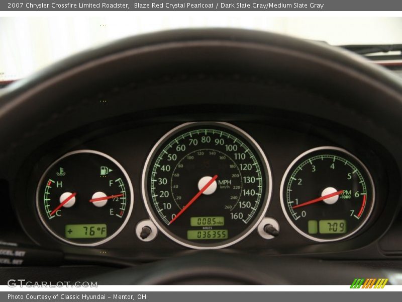 Blaze Red Crystal Pearlcoat / Dark Slate Gray/Medium Slate Gray 2007 Chrysler Crossfire Limited Roadster