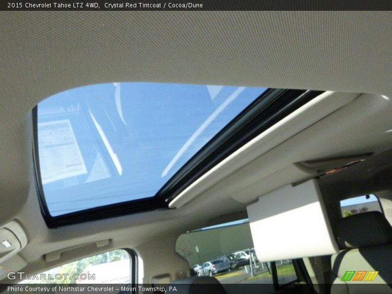 Crystal Red Tintcoat / Cocoa/Dune 2015 Chevrolet Tahoe LTZ 4WD