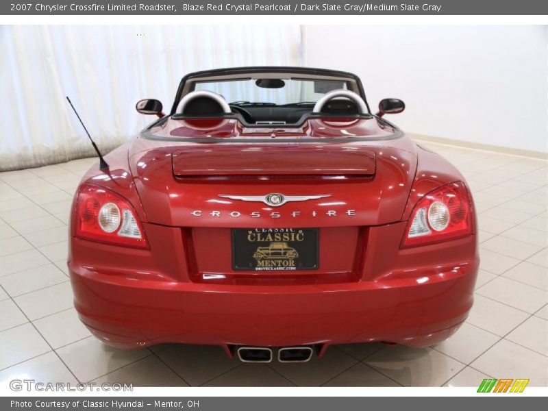 Blaze Red Crystal Pearlcoat / Dark Slate Gray/Medium Slate Gray 2007 Chrysler Crossfire Limited Roadster