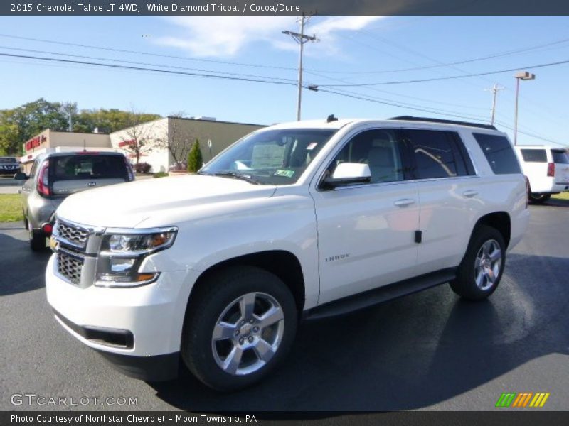 White Diamond Tricoat / Cocoa/Dune 2015 Chevrolet Tahoe LT 4WD