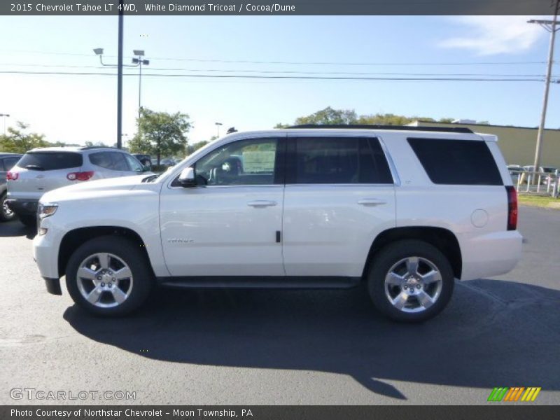White Diamond Tricoat / Cocoa/Dune 2015 Chevrolet Tahoe LT 4WD