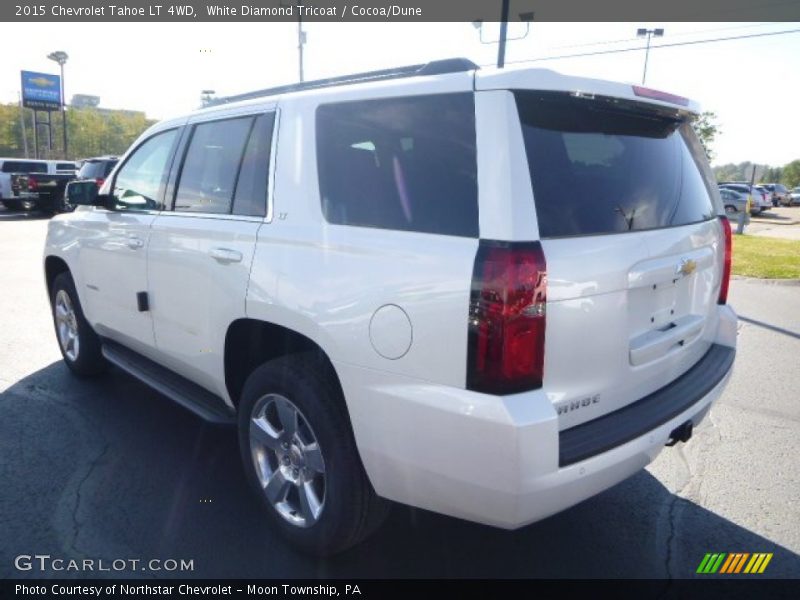 White Diamond Tricoat / Cocoa/Dune 2015 Chevrolet Tahoe LT 4WD