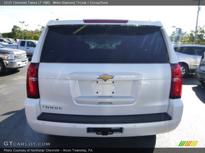White Diamond Tricoat / Cocoa/Dune 2015 Chevrolet Tahoe LT 4WD