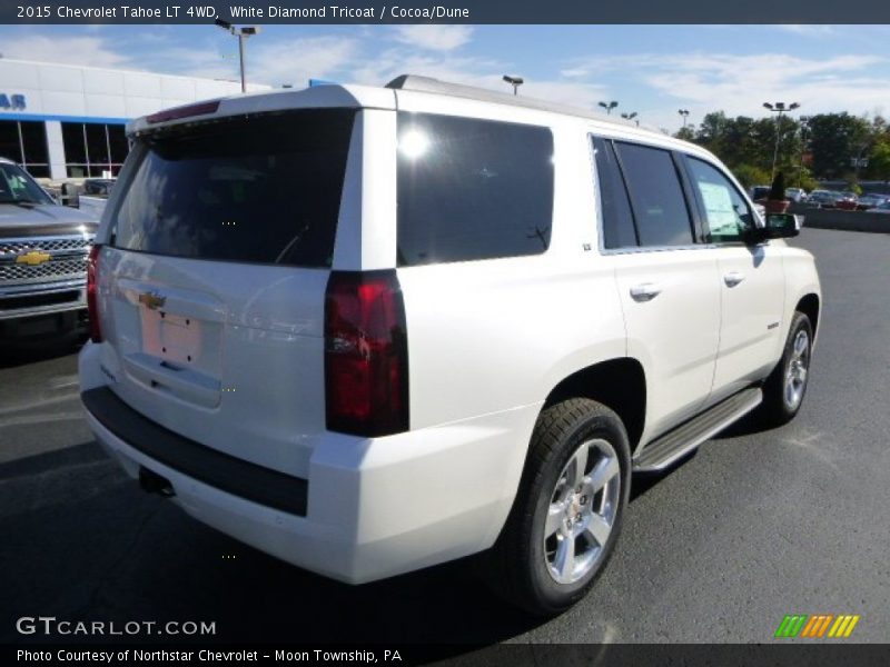 White Diamond Tricoat / Cocoa/Dune 2015 Chevrolet Tahoe LT 4WD