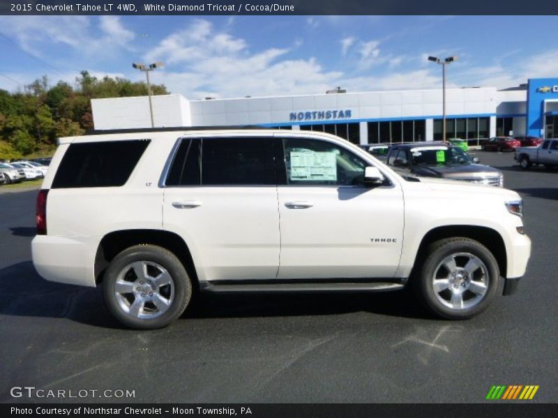 White Diamond Tricoat / Cocoa/Dune 2015 Chevrolet Tahoe LT 4WD