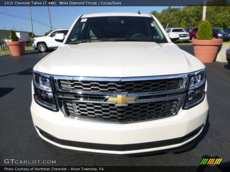 White Diamond Tricoat / Cocoa/Dune 2015 Chevrolet Tahoe LT 4WD