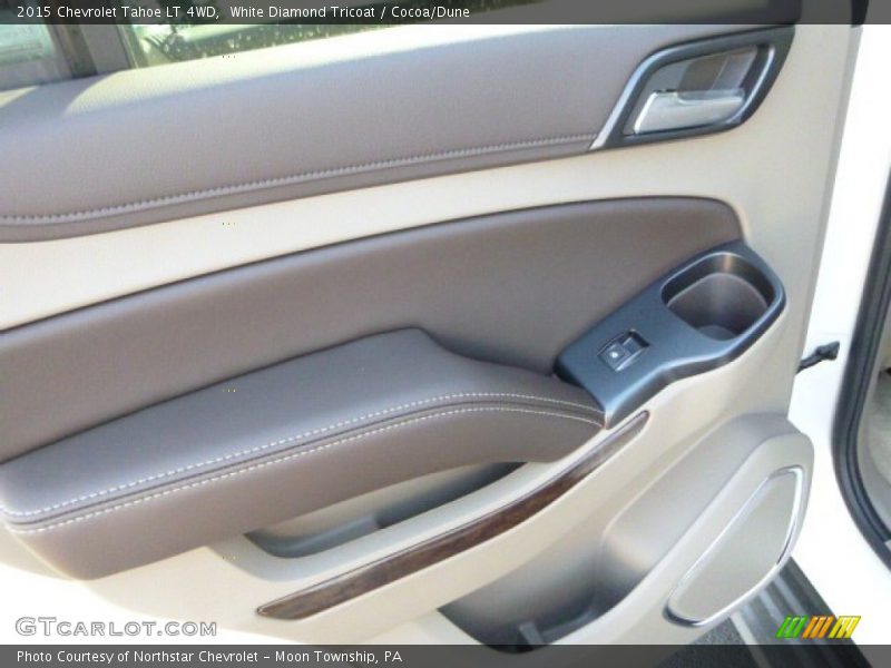 White Diamond Tricoat / Cocoa/Dune 2015 Chevrolet Tahoe LT 4WD