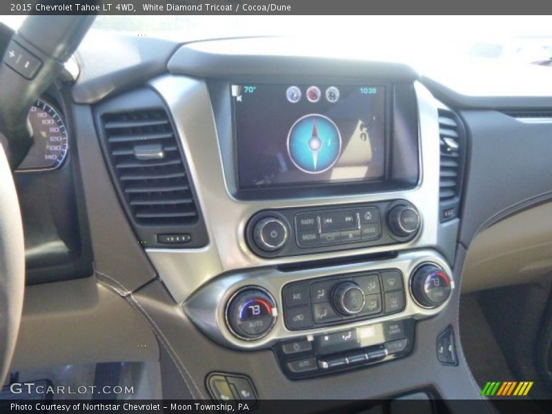 White Diamond Tricoat / Cocoa/Dune 2015 Chevrolet Tahoe LT 4WD