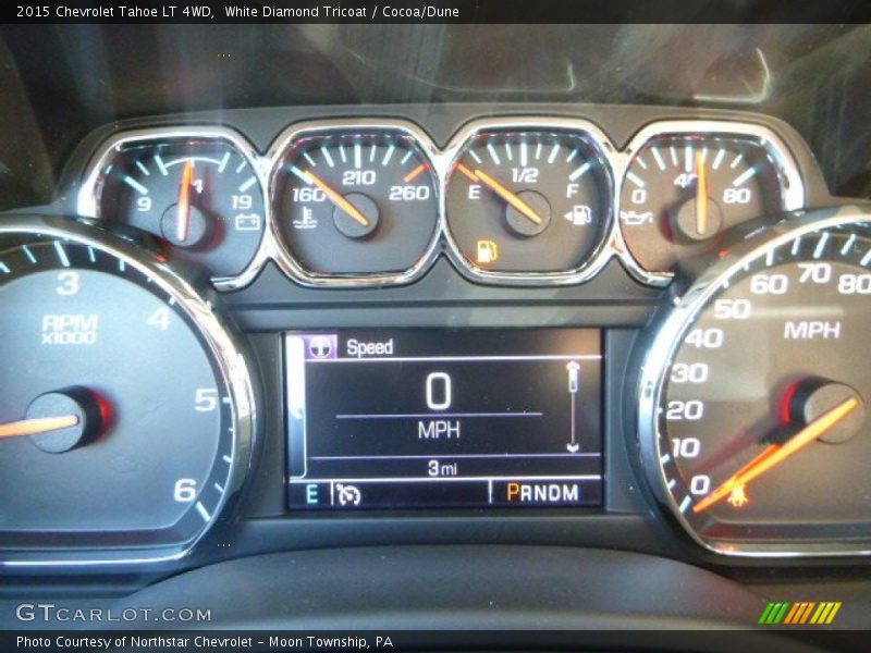 White Diamond Tricoat / Cocoa/Dune 2015 Chevrolet Tahoe LT 4WD