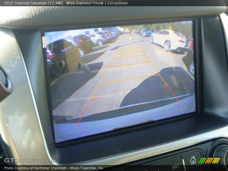 White Diamond Tricoat / Cocoa/Dune 2015 Chevrolet Suburban LTZ 4WD