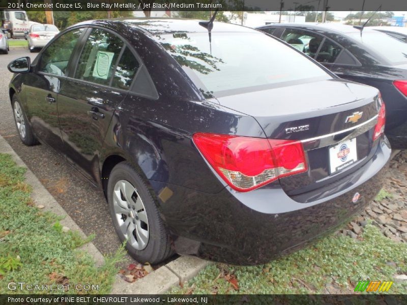 Blue Ray Metallic / Jet Black/Medium Titanium 2014 Chevrolet Cruze LS