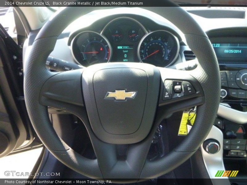 Black Granite Metallic / Jet Black/Medium Titanium 2014 Chevrolet Cruze LS