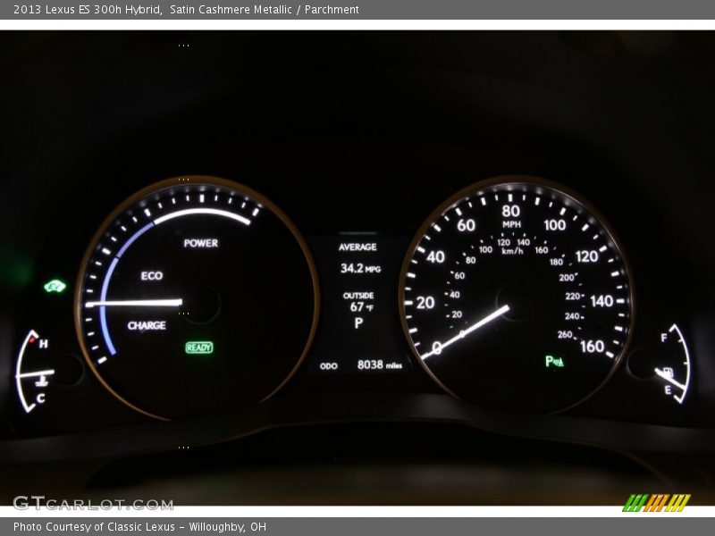 Satin Cashmere Metallic / Parchment 2013 Lexus ES 300h Hybrid