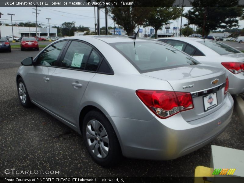 Silver Ice Metallic / Jet Black/Medium Titanium 2014 Chevrolet Cruze LS