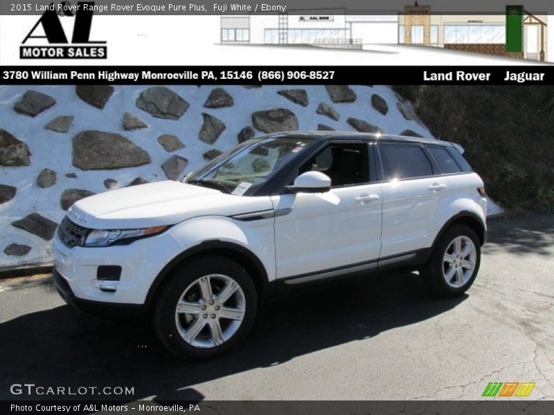 Fuji White / Ebony 2015 Land Rover Range Rover Evoque Pure Plus