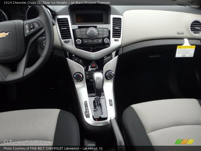 Silver Ice Metallic / Jet Black/Medium Titanium 2014 Chevrolet Cruze LS