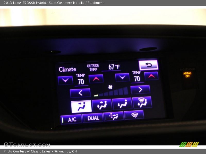 Satin Cashmere Metallic / Parchment 2013 Lexus ES 300h Hybrid