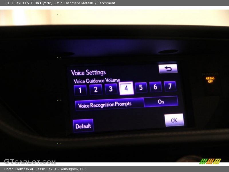 Satin Cashmere Metallic / Parchment 2013 Lexus ES 300h Hybrid