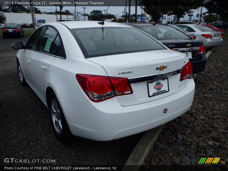 Summit White / Medium Titanium 2014 Chevrolet Cruze LT