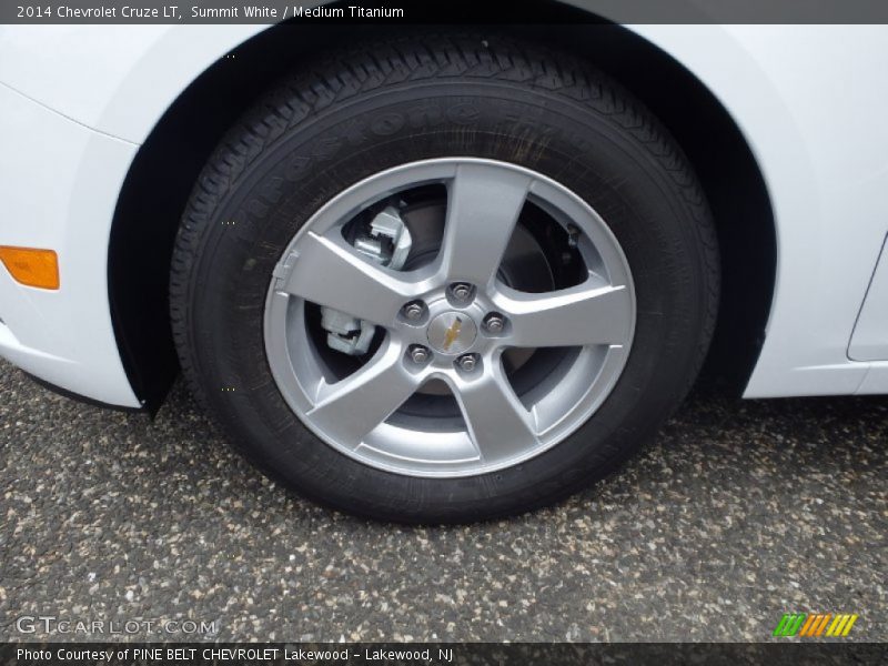 Summit White / Medium Titanium 2014 Chevrolet Cruze LT