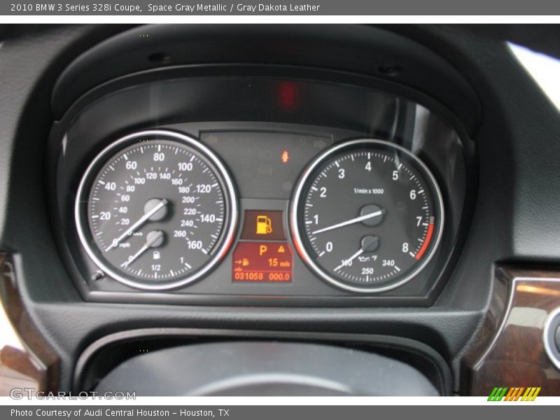 Space Gray Metallic / Gray Dakota Leather 2010 BMW 3 Series 328i Coupe