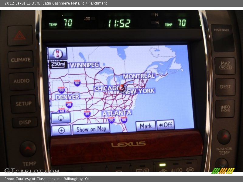 Satin Cashmere Metallic / Parchment 2012 Lexus ES 350