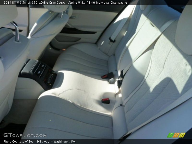 Rear Seat of 2014 6 Series 650i xDrive Gran Coupe