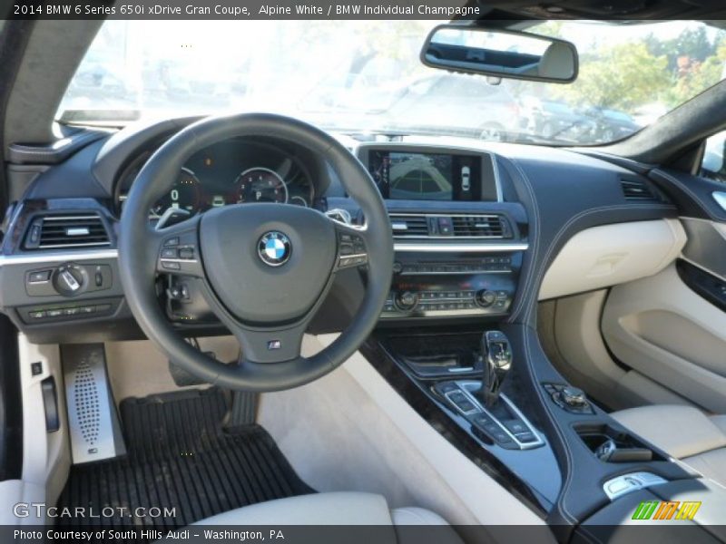 BMW Individual Champagne Interior - 2014 6 Series 650i xDrive Gran Coupe 