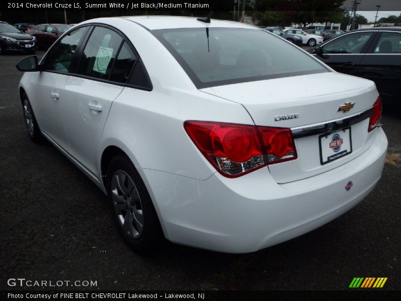 Summit White / Jet Black/Medium Titanium 2014 Chevrolet Cruze LS