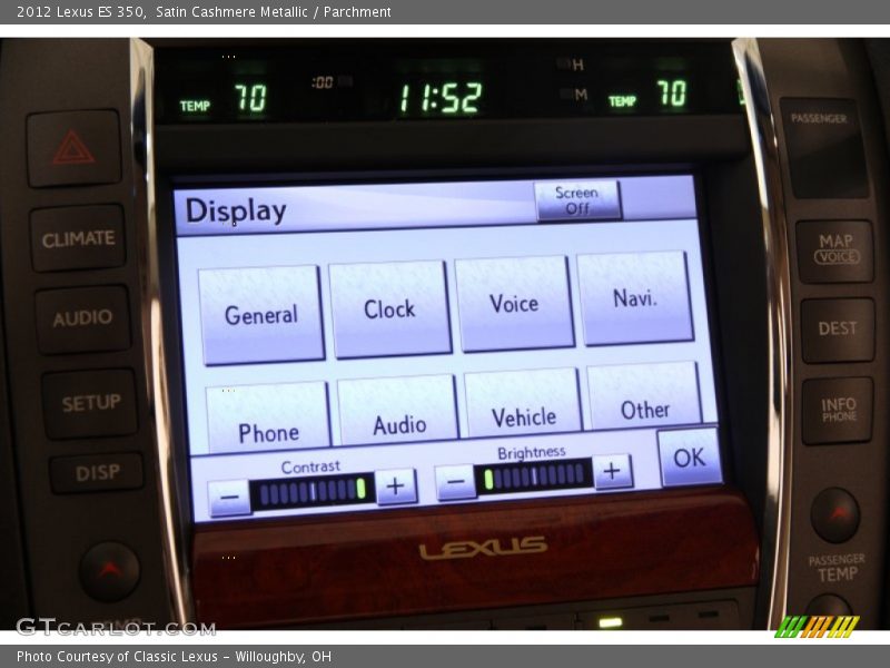 Satin Cashmere Metallic / Parchment 2012 Lexus ES 350