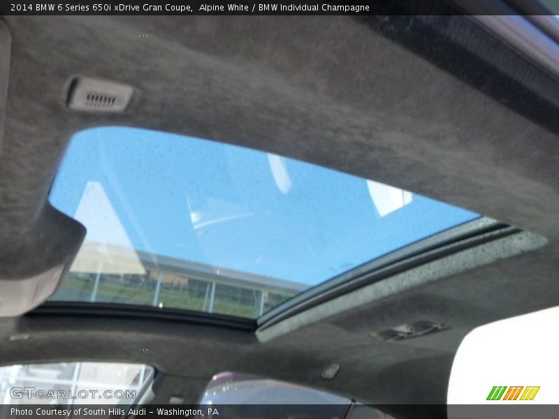 Sunroof of 2014 6 Series 650i xDrive Gran Coupe