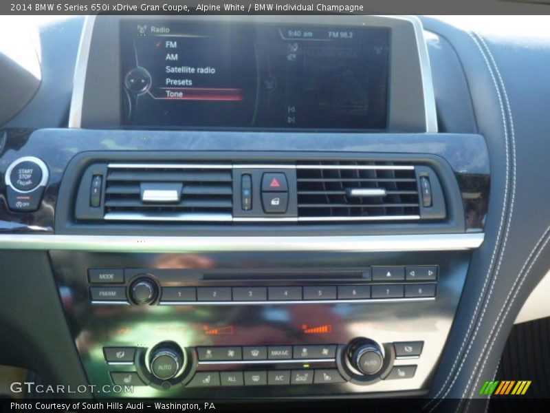 Controls of 2014 6 Series 650i xDrive Gran Coupe