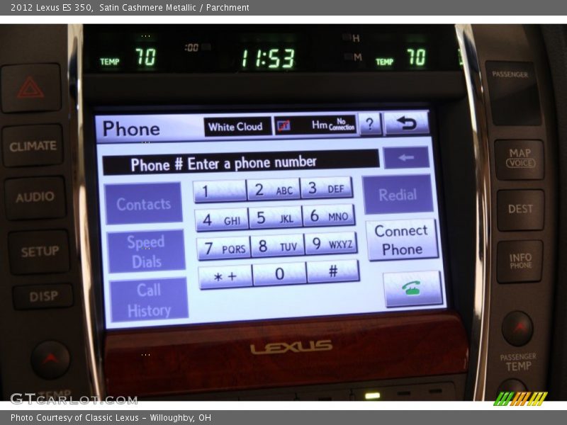 Satin Cashmere Metallic / Parchment 2012 Lexus ES 350