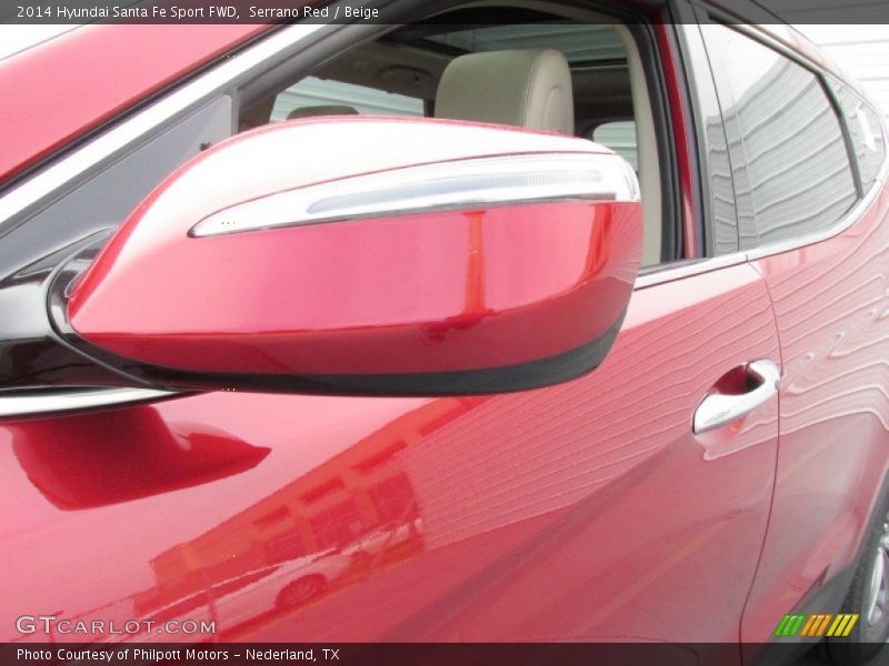 Serrano Red / Beige 2014 Hyundai Santa Fe Sport FWD