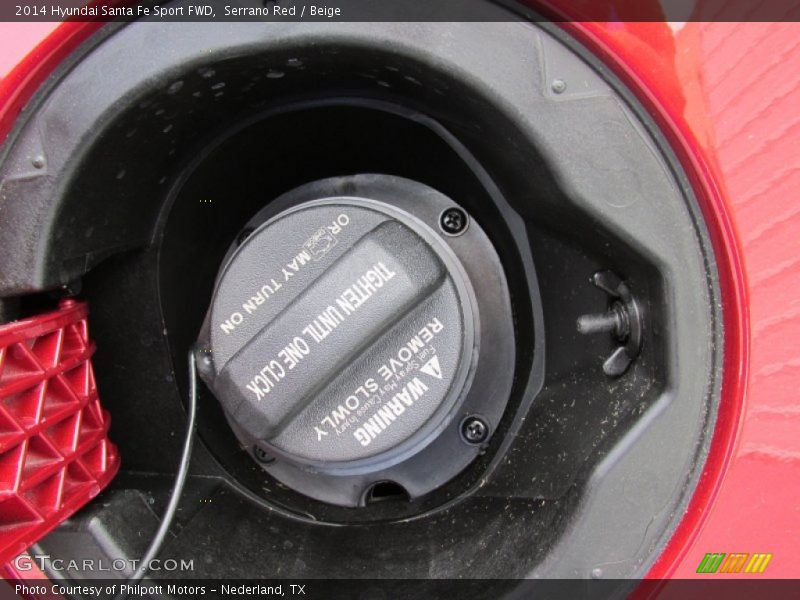 Serrano Red / Beige 2014 Hyundai Santa Fe Sport FWD