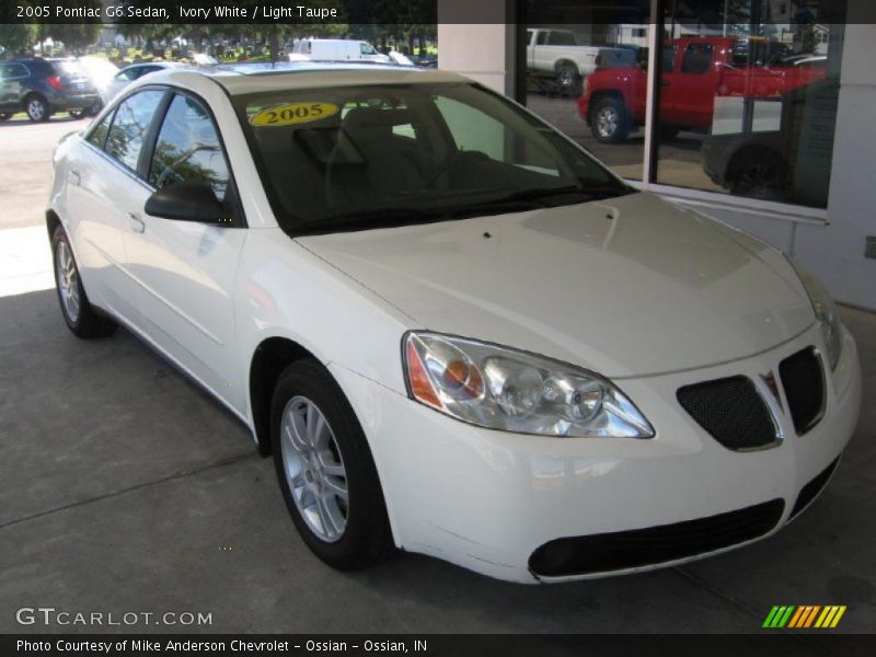 Ivory White / Light Taupe 2005 Pontiac G6 Sedan
