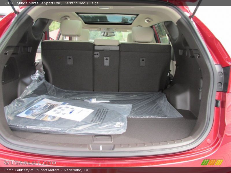 Serrano Red / Beige 2014 Hyundai Santa Fe Sport FWD