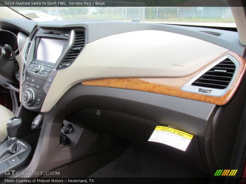 Serrano Red / Beige 2014 Hyundai Santa Fe Sport FWD