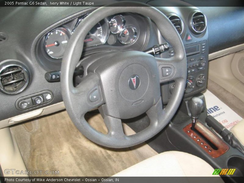 Ivory White / Light Taupe 2005 Pontiac G6 Sedan