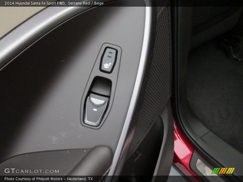Serrano Red / Beige 2014 Hyundai Santa Fe Sport FWD