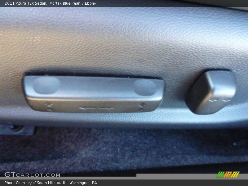 Vortex Blue Pearl / Ebony 2011 Acura TSX Sedan
