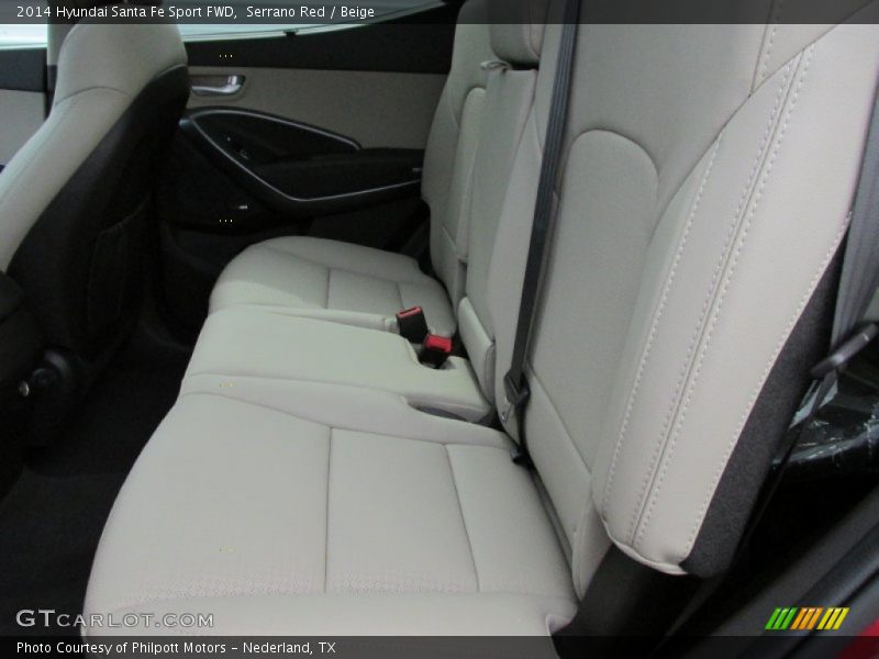 Serrano Red / Beige 2014 Hyundai Santa Fe Sport FWD